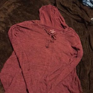 American Eagle soft n sexy maroon hoodie